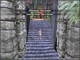 Odbierz swoją nagrodę za wykonanie zadania, po czym skieruj się do Nadini (N) , która opowie o historii medalionu, a następnie wyśle Cię do Ariasa (A) gdzie zdobędziesz informacje na temat swojego kolejnego zadania - City of Tortage - Soldier (cz.2) | Tortage | Age of Conan Hyborian Adventures - Age of Conan: Hyborian Adventures - pierwsze kroki - poradnik do gry