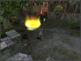 Na zewnątrz natrafisz na kolejną grupkę strażników - tym razem w minimalnym stopniu będą Ci pomagać wojownicy ruchu oporu - City of Tortage - End Battle | Tortage | Age of Conan Hyborian Adventures - Age of Conan: Hyborian Adventures - pierwsze kroki - poradnik do gry