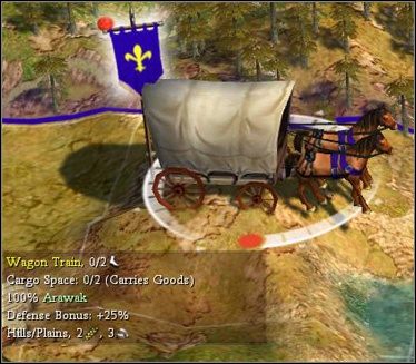 Wozy to specjalne jednostki, które może budować każe miasto - Rozbudowa - Transport | Sid Meiers Civilization IV Colonization - Sid Meiers Civilization IV: Colonization - poradnik do gry