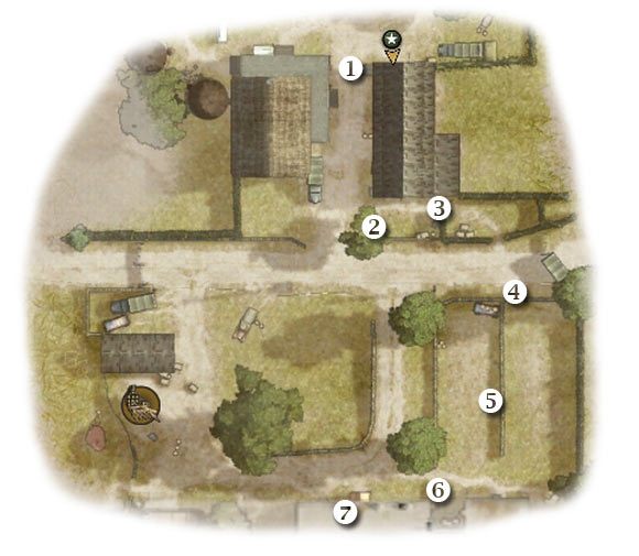 Oznaczenia: 1 - miejsce startu - Operation Market - Zadanie 4 - Rozdział 2 - Brothers in Arms: Hells Highway - poradnik do gry