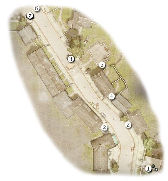 Oznaczenia: 1 - miejsce startu - Written in Stone - Zadanie 3 (cz.1) - Rozdział 4 - Brothers in Arms: Hells Highway - poradnik do gry