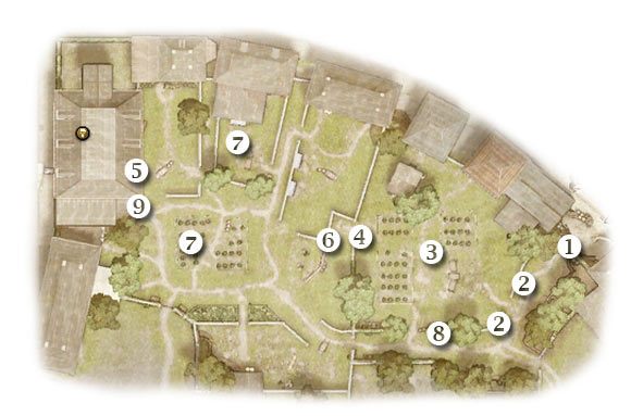 Oznaczenia: 1 - miejsce startu - Written in Stone - Zadanie 5 - Rozdział 4 - Brothers in Arms: Hells Highway - poradnik do gry