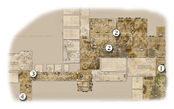 Oznaczenia: 1 - miejsce startu (kontynuacja) - The Rabbit Hole - Zadanie 3 (cz.4) - Rozdział 7 - Brothers in Arms: Hells Highway - poradnik do gry