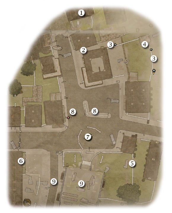 Oznaczenia: 1 - miejsce startu - Black Friday - Zadanie 2 - Rozdział 8 - Brothers in Arms: Hells Highway - poradnik do gry