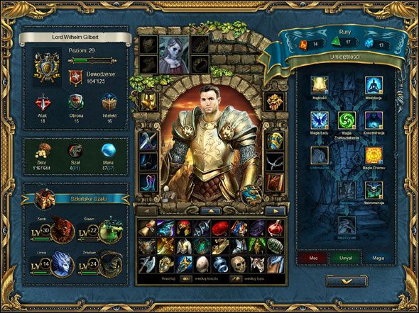 Panel Twojej żony znajduje się nad wizerunkiem bohatera. W cztery wolne sloty ekwipunku możesz włożyć magiczne przedmioty, ewentualnie trafią tam dzieci, jeśli zażądasz ich od swojej wybranki. Klikając na dużym obrazku kobiety rozpoczniesz rozmowę z małżonką. W trakcie konwersacji możesz rozwieść się lub poprosić o dziecko. - Małżeństwo | Kings Bounty Legenda - Kings Bounty: Legenda - poradnik do gry