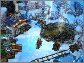 Winda prowadząca do stacji kolejowej. - Labirynt smoków | Zadania główne Kings Bounty Legenda - Kings Bounty: Legenda - poradnik do gry