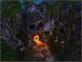 Wejście do jaskini Helgi. - Błotne Moczary (cz.2) | Zadania poboczne Kings Bounty Legenda - Kings Bounty: Legenda - poradnik do gry