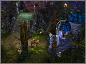 Dom Wściekłego Paladyna znajdziesz przed wejściem na miejscowy cmentarz. - Błotne Moczary (cz.3) | Zadania poboczne Kings Bounty Legenda - Kings Bounty: Legenda - poradnik do gry