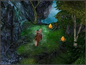 Poszukiwane kwiaty rosną w pobliżu jaskini. - Las Verlon (cz.1) | Zadania poboczne Kings Bounty Legenda - Kings Bounty: Legenda - poradnik do gry