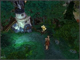 Ptak znajduje się w pobliżu Schroniska Bandytów. - Las Verlon (cz.2) | Zadania poboczne Kings Bounty Legenda - Kings Bounty: Legenda - poradnik do gry