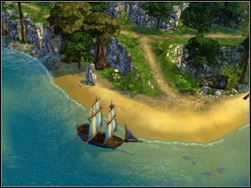 Na wyspę Gryfów dostaniesz się drogą morską. - Arlania (cz.2) | Zadania poboczne Kings Bounty Legenda - Kings Bounty: Legenda - poradnik do gry