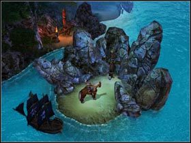 Dotknij czaszki aby dostać się do ukrytej jaskini. - Wyspy Zachodnie (cz.2) | Zadania poboczne Kings Bounty Legenda - Kings Bounty: Legenda - poradnik do gry