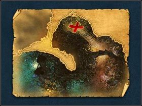 Mapa przedstawiająca lokalizację skarbu. - Wyspy Zachodnie (cz.2) | Zadania poboczne Kings Bounty Legenda - Kings Bounty: Legenda - poradnik do gry