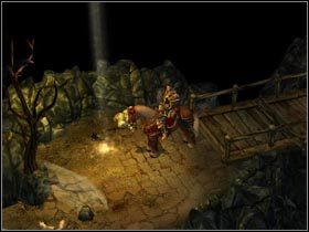 Miejsce w którym ukryto kufer tradycyjnie oznaczony jest świetlistym promieniem. - Wyspy Zachodnie (cz.2) | Zadania poboczne Kings Bounty Legenda - Kings Bounty: Legenda - poradnik do gry