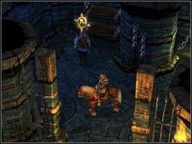 Stary Oprych przetrzymywany jest w jednej z cel. - Wyspy Zachodnie (cz.2) | Zadania poboczne Kings Bounty Legenda - Kings Bounty: Legenda - poradnik do gry