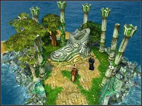 Wejście do muzeum znajduje się w olbrzymim bucie. - Wyspy Wschodnie (cz.1) | Zadania poboczne Kings Bounty Legenda - Kings Bounty: Legenda - poradnik do gry