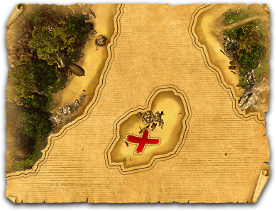 Na wschód od wyspy Gryfów, w pobliżu portu. - Wyspy Wschodnie (cz.1) | Zadania poboczne Kings Bounty Legenda - Kings Bounty: Legenda - poradnik do gry