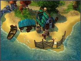 W tej oto chacie mieszka Dziewięć Stryczków. - Wyspy Zachodnie | Inne zajęcia w Kings Bounty Legenda - Kings Bounty: Legenda - poradnik do gry