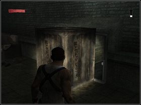 W pomieszczeniu poniżej pojawi się na moment Podpalacz - Słabi niczego nie zdobędą - Część druga - The Suffering: Zniewolony - poradnik do gry