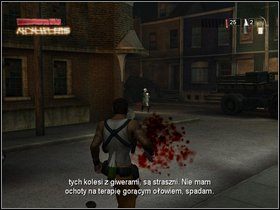 Zeskocz na podwórze - tu czeka Cię wizja i walka z piekielnymi Kąsaczami - Wola ludu - Część trzecia - The Suffering: Zniewolony - poradnik do gry