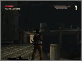 Możesz też zeskoczyć poniżej pomostu na deski - Niestrudzona determinacja (cd.) - Część trzecia - The Suffering: Zniewolony - poradnik do gry