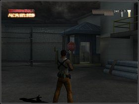 Teraz cofnij się pod zaparkowaną furgonetkę - komandosi zaczną pojawiać się za bramą oraz na balkonach - Niestrudzona determinacja (cd.) - Część trzecia - The Suffering: Zniewolony - poradnik do gry