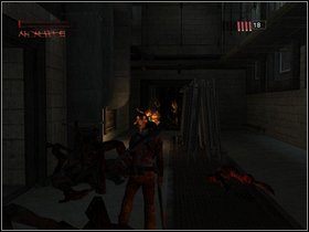 Idź korytarzykiem w lewo, po schodach w dół i oto Kopacze - Punkt zwrotny - Część piąta - The Suffering: Zniewolony - poradnik do gry