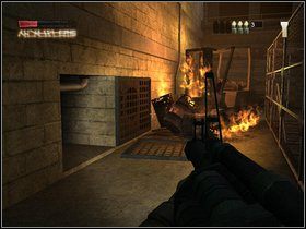 W kolejnym pomieszczeniu zejdź na dół i pokonaj Kapitana Podpalaczy - Lekki pot i Ciężka praca - Część piąta - The Suffering: Zniewolony - poradnik do gry