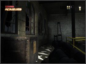 Dobiegnij do końca galerii i wkrocz do kolejnego pomieszczenia, gdzie znów nawiedzi Cię wizja - Lekki pot i Ciężka praca - Część piąta - The Suffering: Zniewolony - poradnik do gry