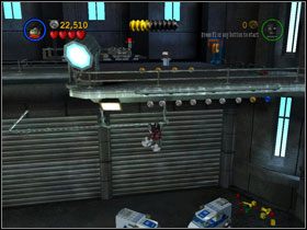 Przejdź w lewo i wyjdź po metalowej platformie i pociągnij przełącznik - The Face-Off (cz.2) | Heros Episode 1 | LEGO Batman The Videogame - LEGO Batman: The Videogame - poradnik do gry