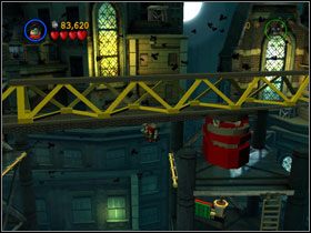 Przeleć Batmanem na drugą stronę i przekręć dźwig, by stanowił platformę dla Robina - There She Goes Again (cz.2) | Heros Episode 2 | LEGO Batman The Videogame - LEGO Batman: The Videogame - poradnik do gry