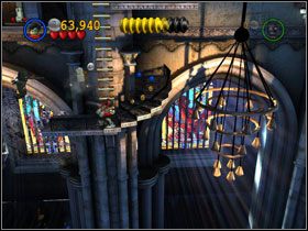 Pociągnij za dźwignię i przeskocz po żyrandolu na drugą stronę - To the Top of the Tower (cz.2) | Heros Episode 3 | LEGO Batman The Videogame - LEGO Batman: The Videogame - poradnik do gry