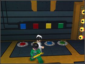 Naciśnij przyciski w kolejności podanej na powyższym screenie - An Enterprising Theft (cz.1) | Villiant Episode 4 | LEGO Batman The Videogame - LEGO Batman: The Videogame - poradnik do gry