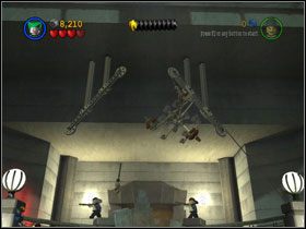 Udaj się w prawo i odetnij łańcuchy trzymające żyrandol - The Jokers Masterpiece (cz.1) | Villiant Episode 6 | LEGO Batman The Videogame - LEGO Batman: The Videogame - poradnik do gry