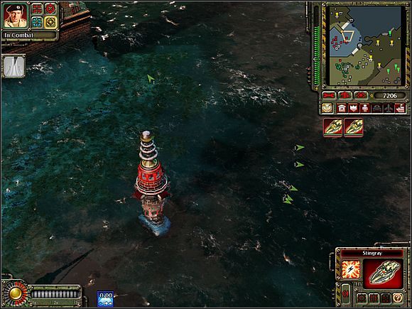 Ustaw 2-3 Tesle, zbuduj kilka Stingrayów do ochrony i stwórz obronę przeciwlotniczą (3-4 Bullforgi powinny załatwić sprawę) - Genewa - Opis przejścia (cz.1) - Sowieci - Command & Conquer: Red Alert 3 - poradnik do gry