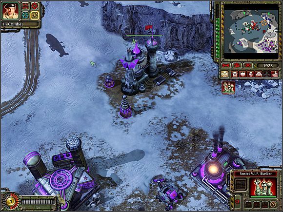 Bunkier Kurkowa jest jednym z ważniejszych budynków w jego bazie. - Baza lotnicza Von Esling - Opis przejścia (cz.1) - Sowieci - Command & Conquer: Red Alert 3 - poradnik do gry