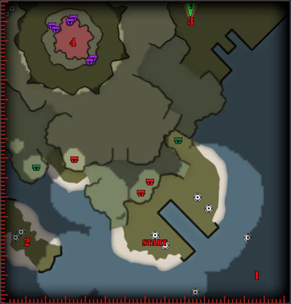 1 - Wyspa Wielkanocna - Mapa - Sowieci - Command & Conquer: Red Alert 3 - poradnik do gry