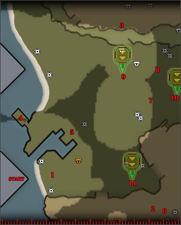 1 - Santa Monica - Mapa - Japonia - Command & Conquer: Red Alert 3 - poradnik do gry