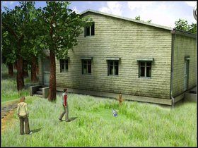 Teraz idź dalej w prawo, tam - gdzie pierwszy raz rozmawialiście z Rileyem, a potem w lewo - Brat przeciw bratu (Brother against Brother) cz.1 - The Hardy Boys: The Hidden Theft - poradnik do gry