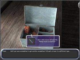 Udaj się do szopy z narzędziami i za pomocą śrubokręta otwórz skrzynkę z narzędziami - Brat przeciw bratu (Brother against Brother) cz.4 - The Hardy Boys: The Hidden Theft - poradnik do gry