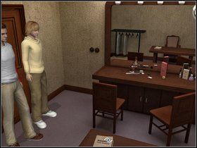 Idź korytarzem dalej i wejdź do pomieszczenia pokazanego na obrazku - To jest we krwi (Its In the blood) cz.3 | The Hardy Boys The Hidden Theft - The Hardy Boys: The Hidden Theft - poradnik do gry