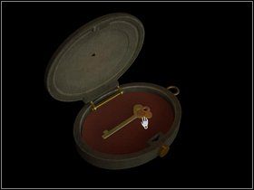 Gdy da Ci medalion, naciśnij jego lewy płatek, potem prawy, znowu lewy, górny, a na końcu przycisk po prawej stronie - Masz to na co zasługujesz (What goes around, comes around) cz.1 - The Hardy Boys: The Hidden Theft - poradnik do gry