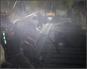 Na wejściu czeka na nas gromadka potworów, jednak powinniśmy sobie z nimi bez problemu poradzić - Korekta kursu (cz.3) | Rozdział 03 | Solucja Dead Space - Dead Space - poradnik do gry