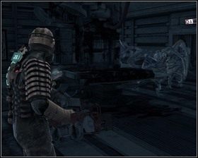 Musimy dobiec do stanowiska ochrony, trafimy do niego bez problemu - Zgubne oddanie (cz.2) | Rozdział 05 | Solucja Dead Space - Dead Space - poradnik do gry