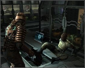 Zaraz za wyjściem z kolejki leży Dziennik audio - Groźne środowisko (cz.1) | Rozdział 06 | Solucja Dead Space - Dead Space - poradnik do gry