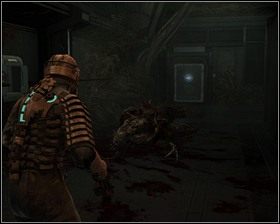 W górnej komorze nie jest już tak przyjemnie zielono jak w zachodnim skrzydle - Groźne środowisko (cz.3) | Rozdział 06 | Solucja Dead Space - Dead Space - poradnik do gry