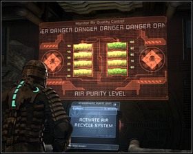 Idąc tą drogą bez problemu trafimy pomieszczenia kontroli atmosferycznej - Groźne środowisko (cz.4) | Rozdział 06 | Solucja Dead Space - Dead Space - poradnik do gry