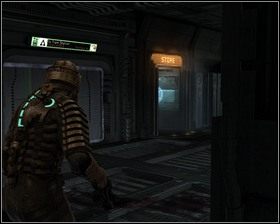 Teraz wystarczy skoczyć przed bramę i wrócić do pomieszczenia kontroli atmosferycznej, stamtąd bez problemu trafimy do stacji kolejki którą dojedziemy do drugiego etapu - Groźne środowisko (cz.5) | Rozdział 06 | Solucja Dead Space - Dead Space - poradnik do gry