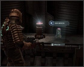 Drzwi do magazynu konserwacyjnego są zamknięte, da drugim końcu pomieszczenia nasza ukochana próbuje je otworzyć - W próżnię (cz.2) | Rozdział 07 | Solucja Dead Space - Dead Space - poradnik do gry