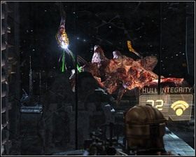 W pomieszczeniu jest Stacja zapisu oraz szafka z Węzłem mocy - Odszukać i uratować (cz.2) | Rozdział 08 | Solucja Dead Space - Dead Space - poradnik do gry